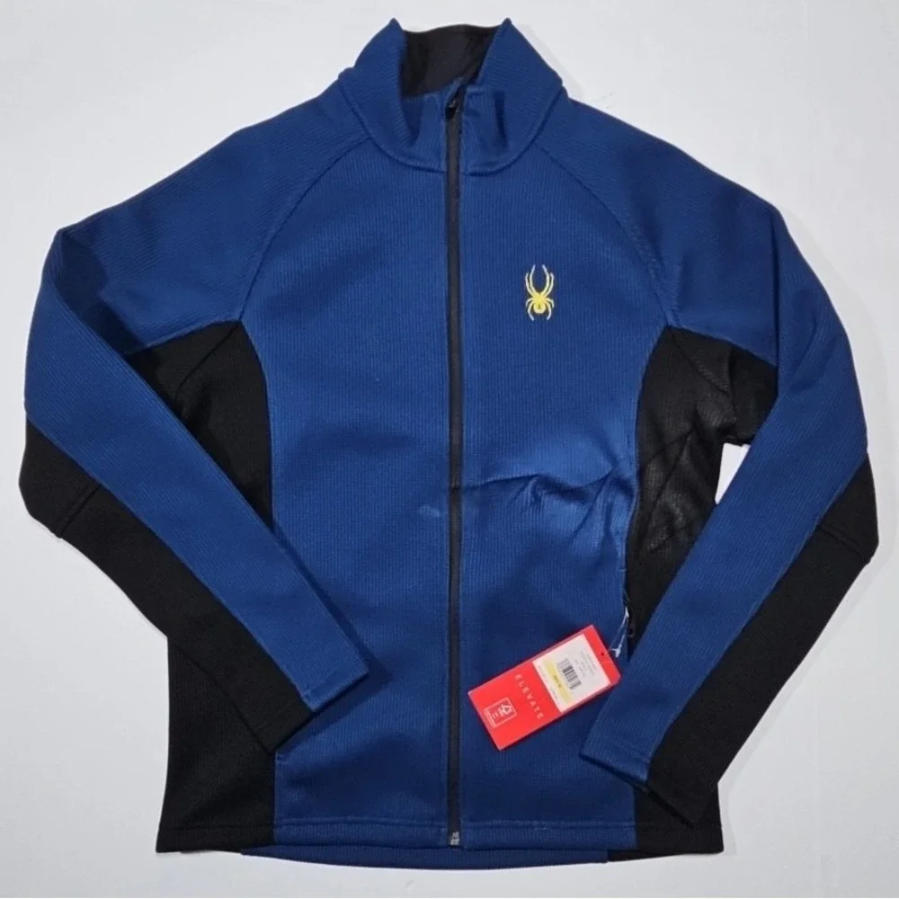 SPYDER Constant Full Zip Fleece Jacket Blue Men's Size M NWT IMPERFECT - 205413‎